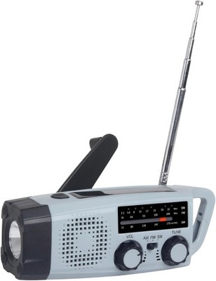 Notfallradio, FM AM SW NOAA Solar Radio Tragbar Kurbelradio mit LED