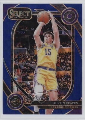2024-25 Panini Select Courtside Blue Wave Prizm 7/75 Austin Reaves #230 1j5e