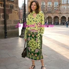 ZARA WOMAN NWT SS26 LIMITED EDITION PRINTED MIDI SKIRT GREEN PINK 8002/800/020