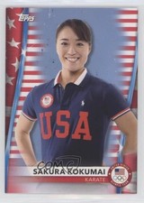 2021 US Olympic & Paralympic Team and Hopefuls Flag /299 Sakura Kokumai #65 0p3
