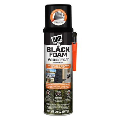 #ad Dap 7565000320 Wide Spray Black Foam 20oz $58.96