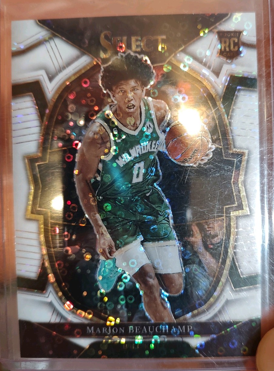 2022-23 Panini Select Courtside MarJon Beauchamp #283 White Disco Prizm /75 (RC)