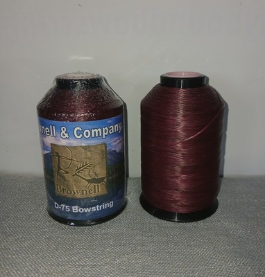 Brownell D75 Bowstring Material 1/4# Spool Cranberry