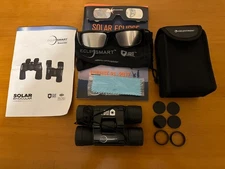 CELESTRON ECLIPSMART 10 X 25 SOLAR BINOCULAR GLASSES 4 FILTERS & OBSERVING GUIDE