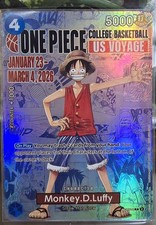 one piece Us College Basketball cards english luffy
