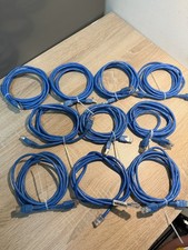 10 x cavo di rete LAN Ethernet Bosch RJ45 circa 2 m blu cavo patch router PC