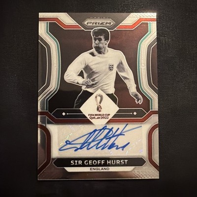 2022 Panini Prizm FIFA World Cup Qatar Sir Geoff Hurst Autograph Card