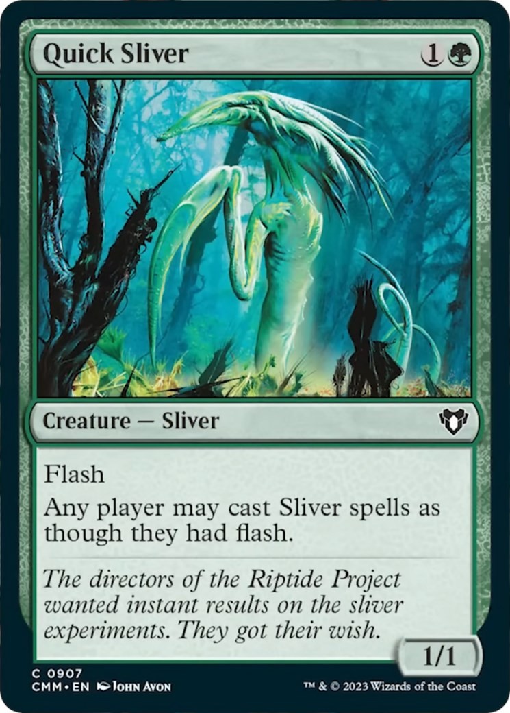 NM - Quick Sliver [CMM - 907] Commander Masters