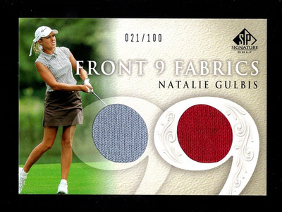 2004 SP AUTHENTIC FRONT 9 FABRICS NATALIE GULBIS TOURNAMENT WORN SHIRT 21/100