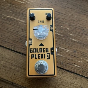 Tone City Plexi d'or 2 Pédale de distorsion analogique pour guitare électrique Orange Nouveau