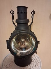 Original DDR Lok- Bahnwärter- oder Signallaterne, Eisenbahn, Petroleum, 1985