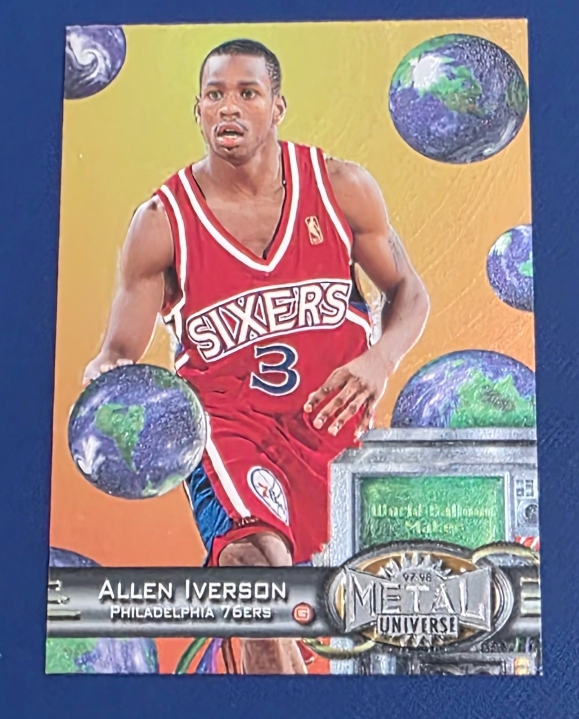 1997-98 Metal Universe Allen Iverson #20 Reebok BRONZE
