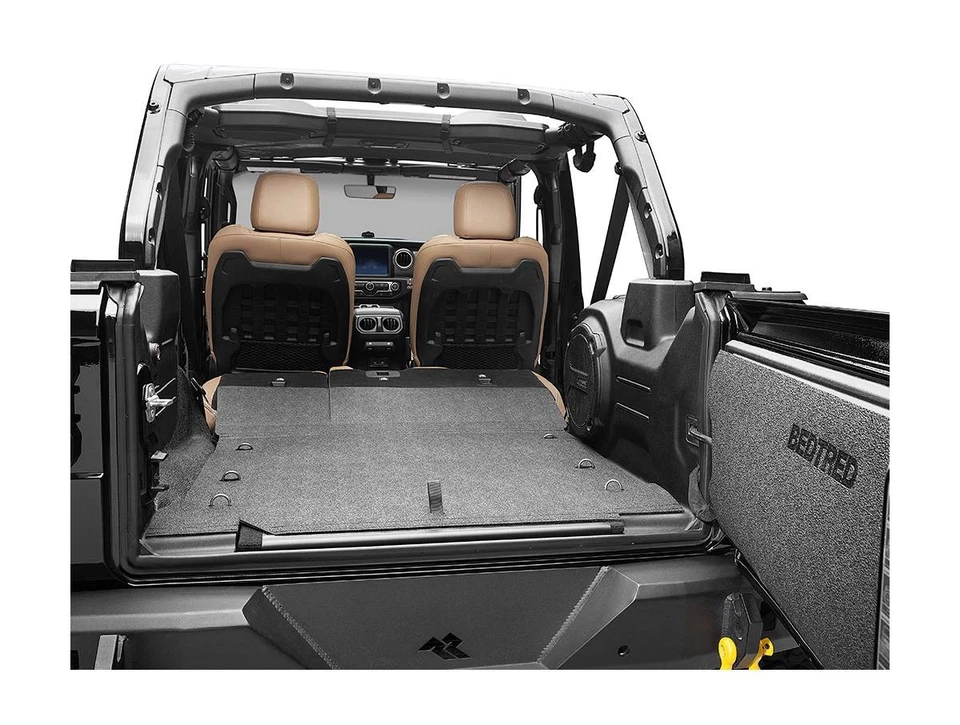 BedTred Jeep 3-Piece Front Floor Liner Kit Fits 11-2017 Jeep Wrangler JK 2-Door Foto 4 de 4