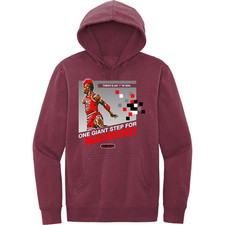 NEW RETRO KINGS AIR MJ 23 8 BIT PLUM HOODIE SMALL-4XLARGE MADE IN USA
