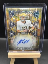 2024 Bowman Best Riley Leonard Elements of the Game Auto /50 Notre Dame