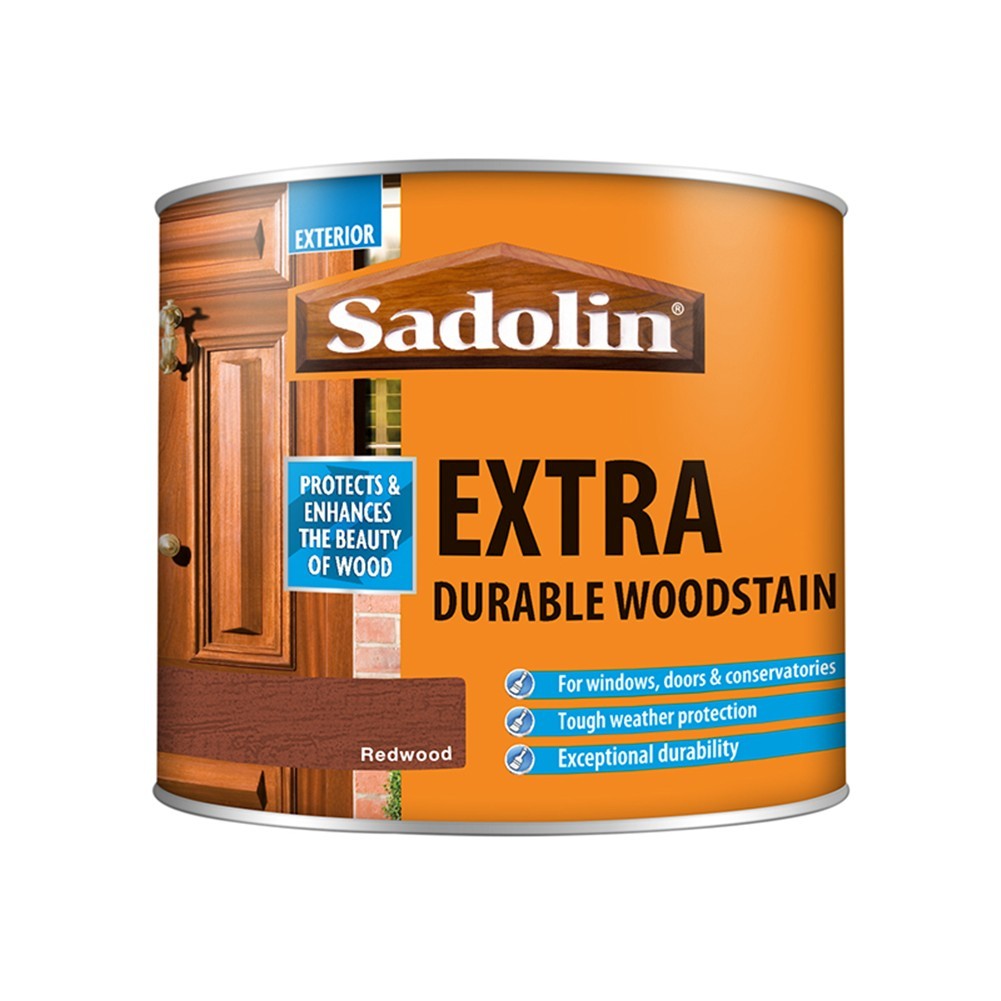 Sadolin Extra Redwood Exterior Woodstain - 500ml - Red - Image 5