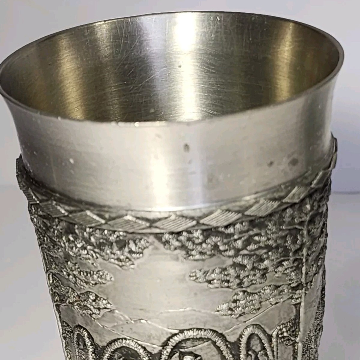 2 SKS Pewter Albrecht Durer Zinn Galerie German Beer Mug Stein Set