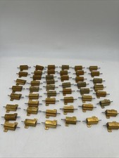 50 Lot Dale RH series wirewound resistor, RH-25, 10 Ohm, 1 25 watt