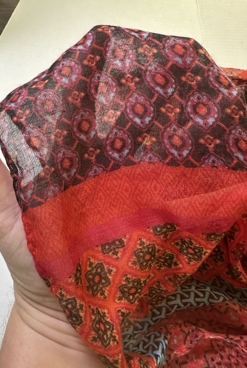 Infinity Scarf Wrap Multi Color Patchwork Soft Li… - image 5