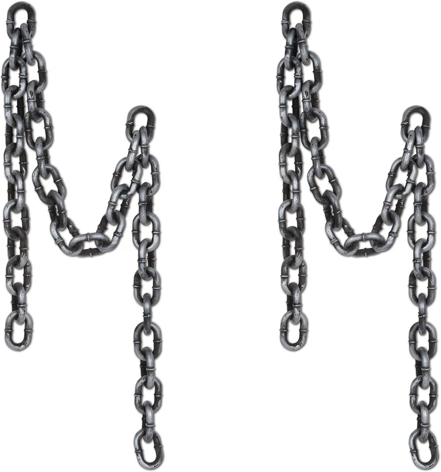 Juego de decoración de eslabones de cadena de plástico de 6 pies - Mejora tus temas de Halloween y piratas Foto 3 de 4