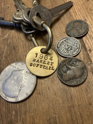 1964 Harley Soft tail Key Fob  64