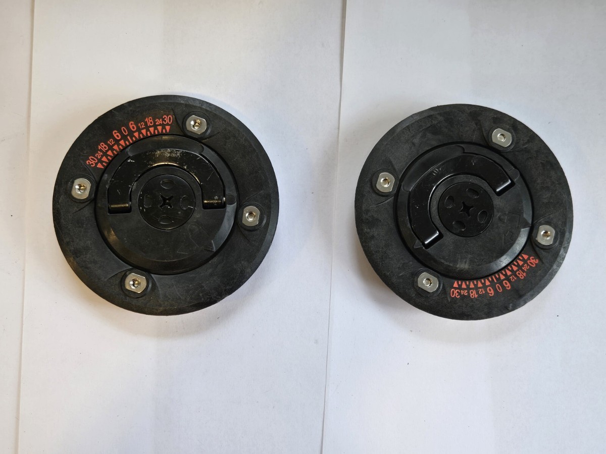TOPS ONLY Pair Burton Quick Disc Release Set Snowboard Bindings QR