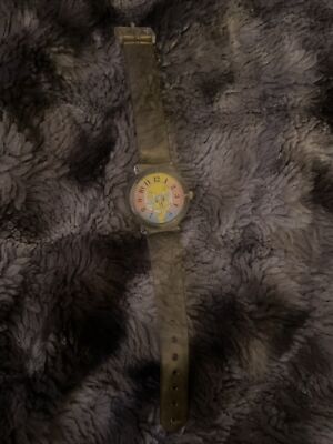 Armitron Tweety Bird Canvas Strap Quartz Watch Display Model New Battery SS198 Vintage ARMITRON Warner Brothers Tweety Bird Watch New  main image 2