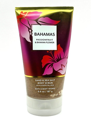 1 BATH BODY WORKS BAHAMAS PASSIONFRUIT BANANA FLOWER SEA SALT BODY SCRUB 6.6 OZ
