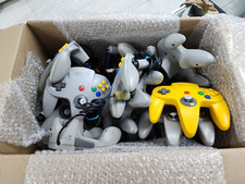 20 USED AUTHENTIC AND DAMAGED NINTENDO 64 CONTROLLERS - NEED NEW JOYSTICKS
