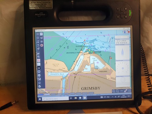 Motion Computing W10 i5 proc tablet PC chartplotter. windows10 pro good battery - Picture 5 of 8