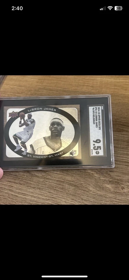 LeBron James 2014 UD ‘96 SPX HOLOGRAM SP SGC 9.5 POP 1 NONE HIGHER  - Image 4 of 4