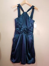 NWT David's Bridal dress mini color peacoc size:8