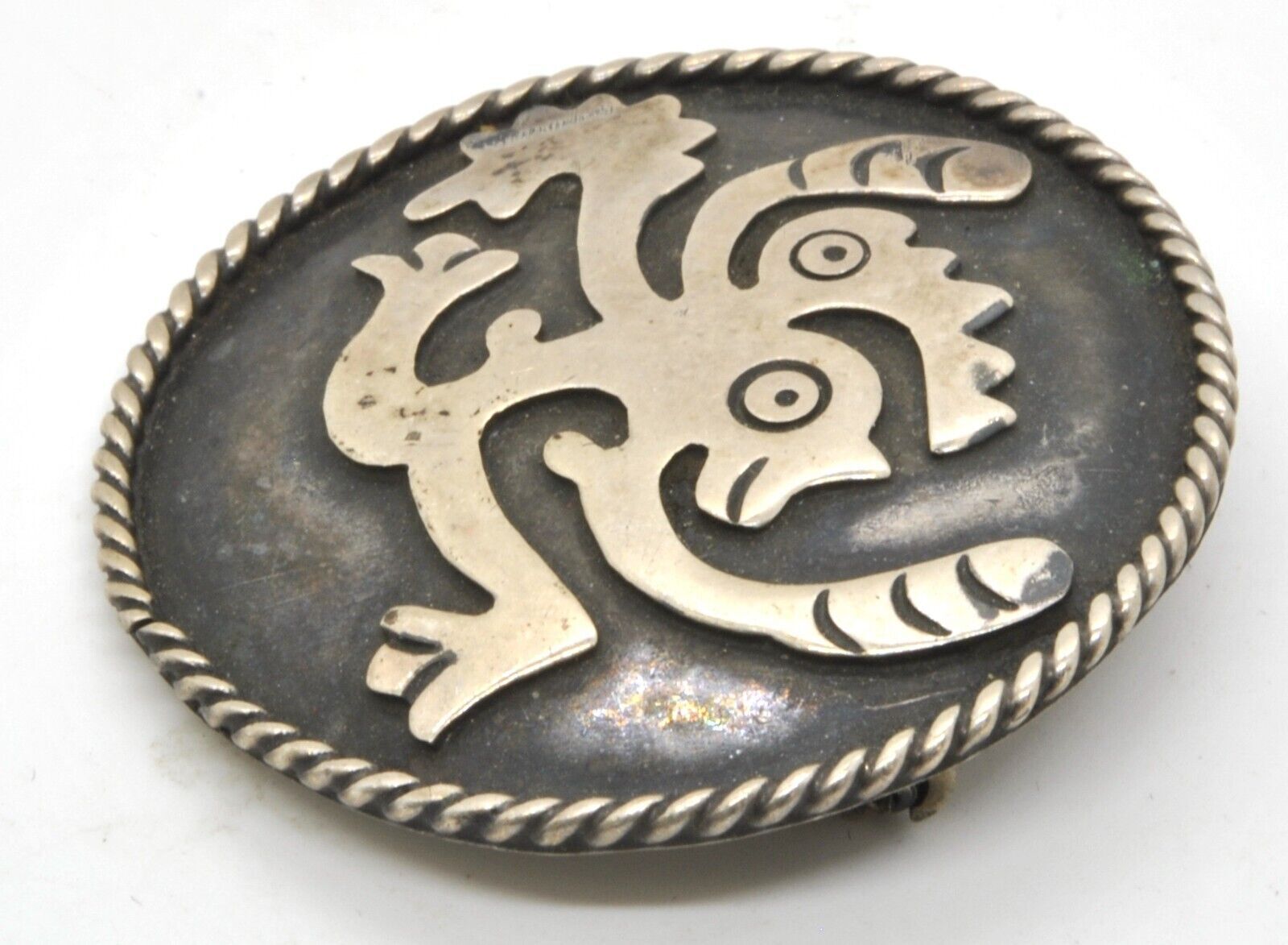 Ozomatli Monkey Sterling Silver Pendant & Brooch … - image 2