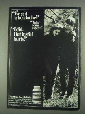 1967 Bufferin Medicine Ad - I've Got a Headache