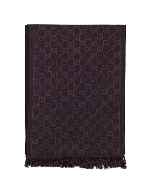 FOULARD HOMME NEUF GUCCI SUPREME JAQUARD VIOLET TRICOT 100 % AUTHENTIQUE