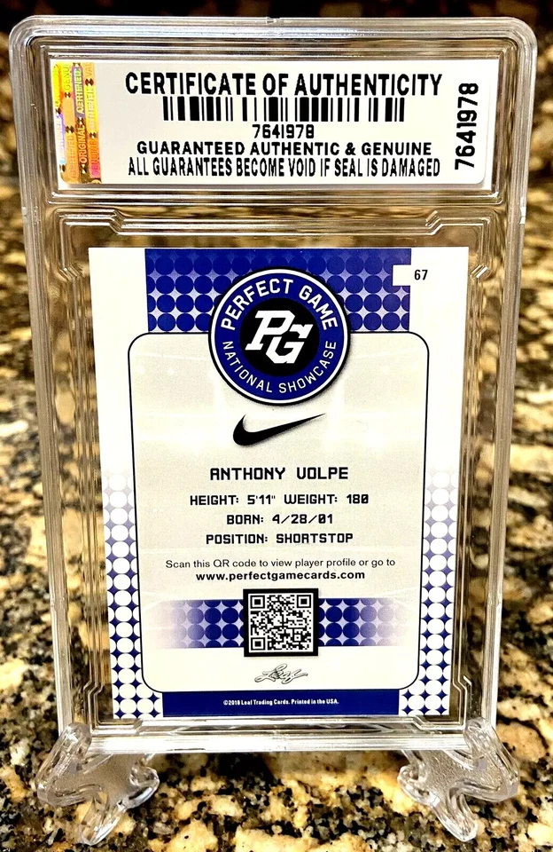 YOU PICK 2018 LEAF PERFECT GAME ROOKIE GEM-MT 10 #101-#199 WITT JR/GUNNAR/VOLPE - Image 2 of 4