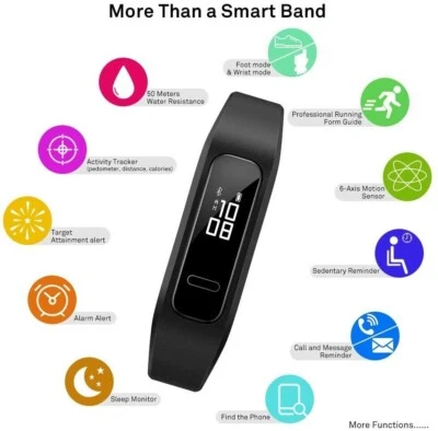 HUAWEI Band 3e Fitness Wristband Swimming Running Activity Tracker Watch NEW
