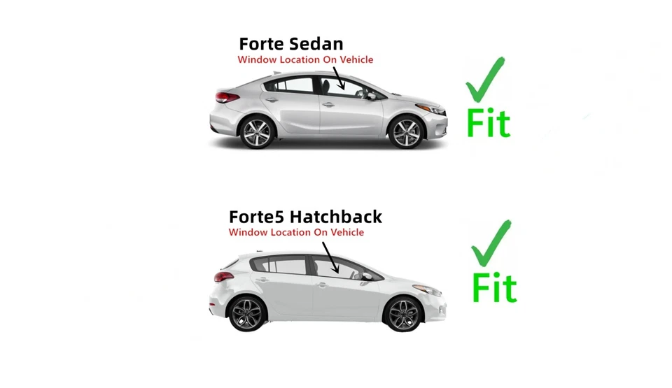 Подходит для Kia Forte 2014-2018 годов выпуска, Forte5 пассажирское правостороннее стекло на переднюю дверь - Изображение 3 из 4