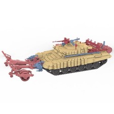 3D Printed 1/72 Modern Russia BMR-3M Armored Minesweeper Tank Kit Model