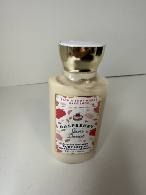 (1) Bath Body Works Raspberry Jam Donut 24hr Moisture Shea Body lotion 8oz