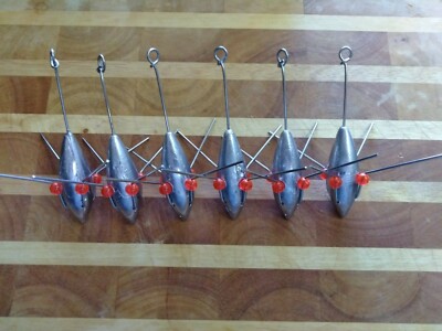 Sputnik Sinkers Surf and Beach Spider weights  6 each 6-oz.