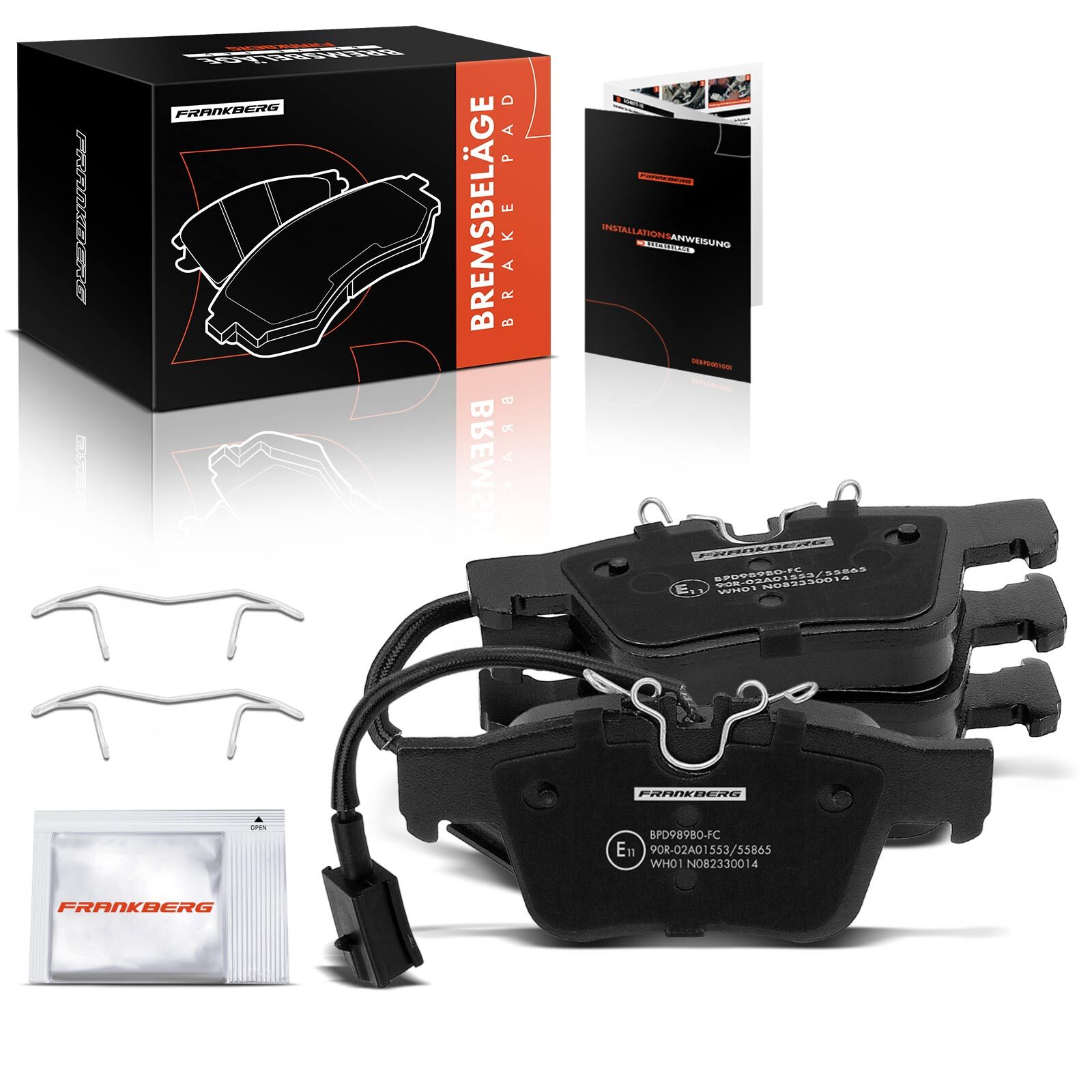 FRANKBERG Rear Brake Pads Set for Alfa Romeo Giulia 952 Stelvio 949 2.0 2.2 New