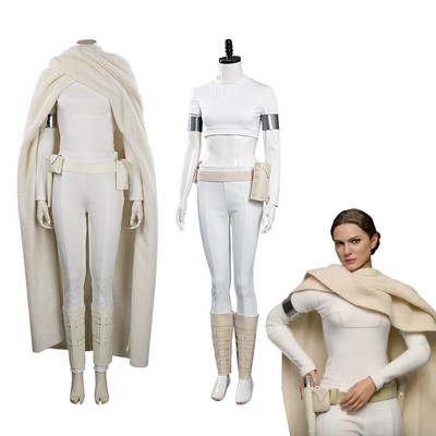Padme Naberrie Amidala Cosplay Costume Outfit Halloween Star Wars Suit Cloak Top