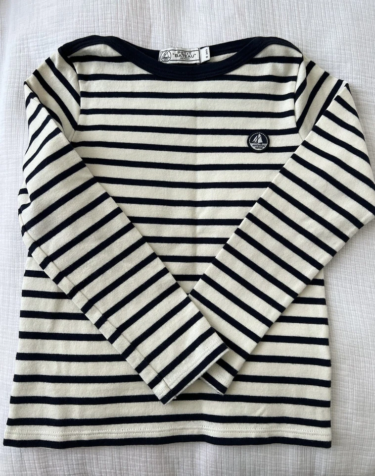 Camisas Pettit Bateau 2 rayas, talla T8, perfectas para gemelos Foto 4 de 4