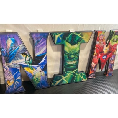 Super Hero 3D Letters
