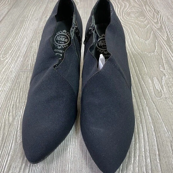 Женские кожаные сапоги JEFFREY CAMPBELL ручной работы с заостренным носком размер США 8,5 на черном каблуке - Изображение 4 из 4