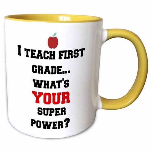 3dRose I teach first grade - whats your super power Mug - Picture 6 of 14
