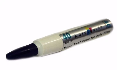 KOLORGUIDE Dyne Test pens 38 (1 unit) for plastic film, aluminun, glass