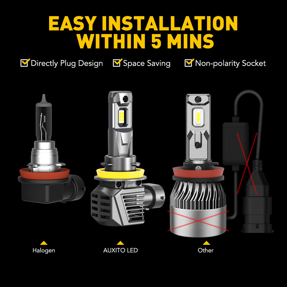 H11 H4 H7 Faros Led para Auto 120w 22000lm Kit De Faros Auto Led Super