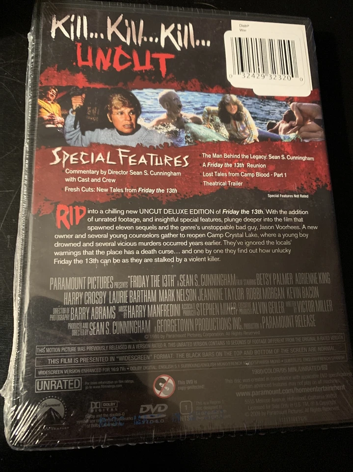 Friday The 13th (Uncut Deluxe Edition DVD) NEW - Image 2 of 2